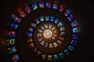 Kirchenfenster Spirale